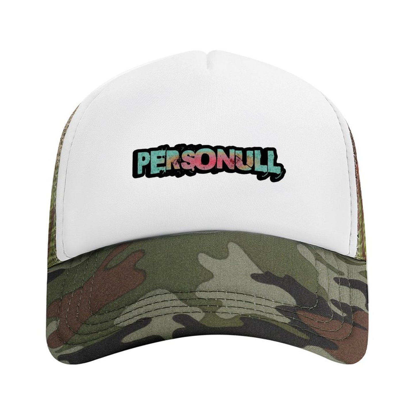 Pink And Teal Logo Hat