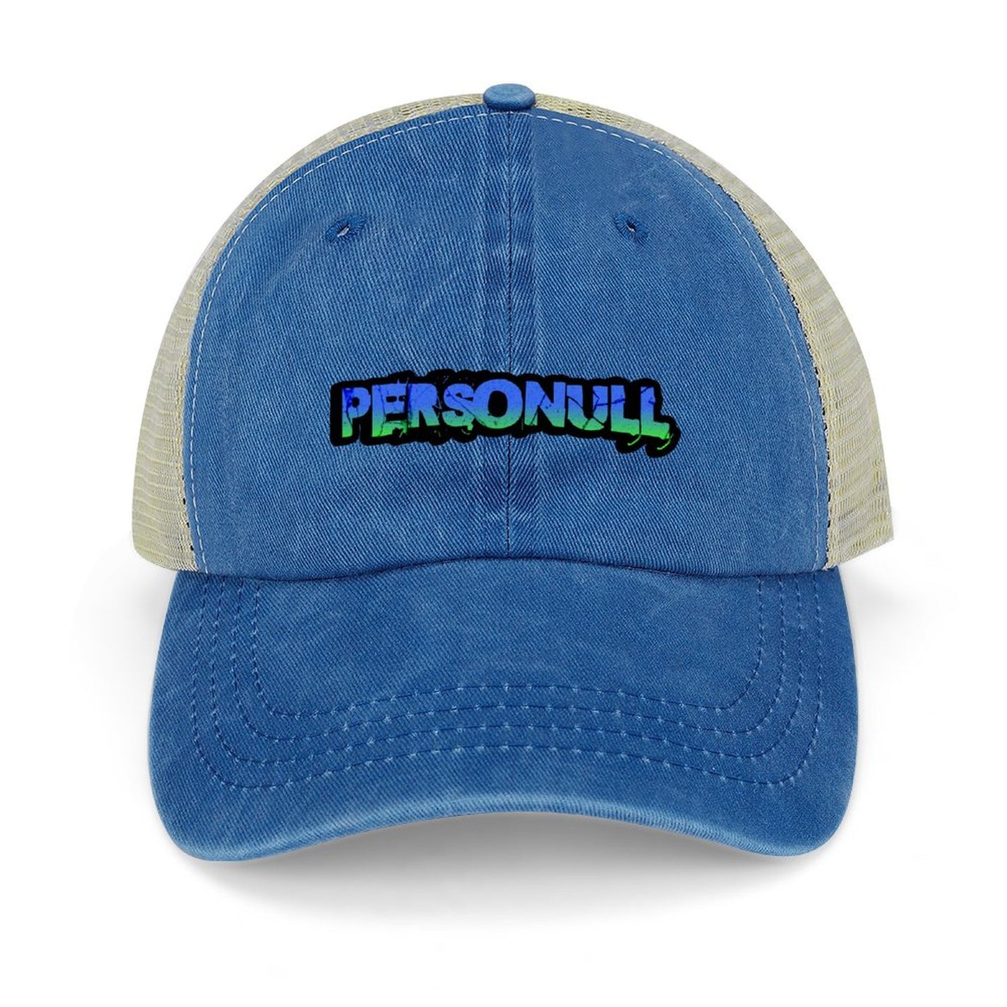 Blue and Green Logo Trucker Hat