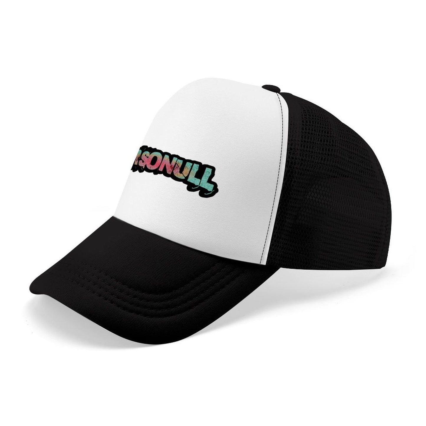 Pink And Teal Logo Hat