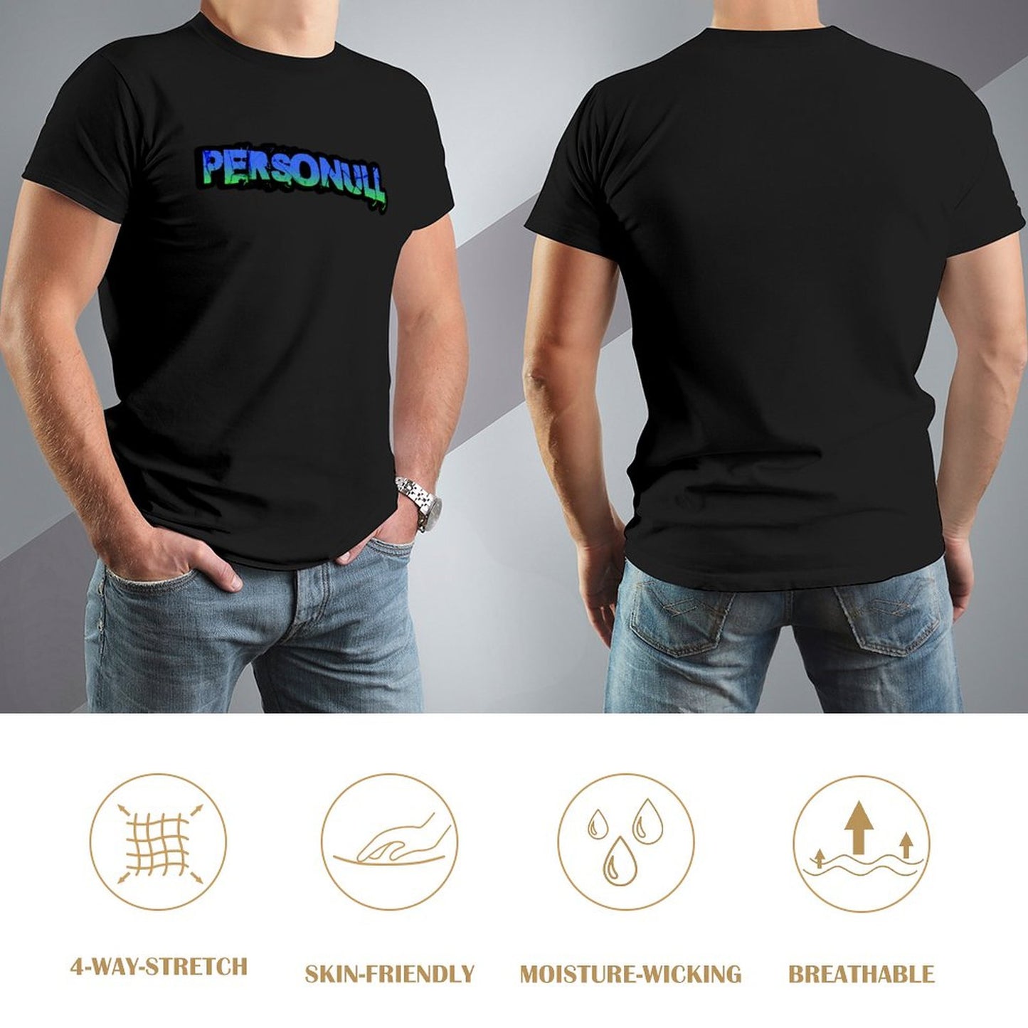 Blue and Green Logo T-Shirt