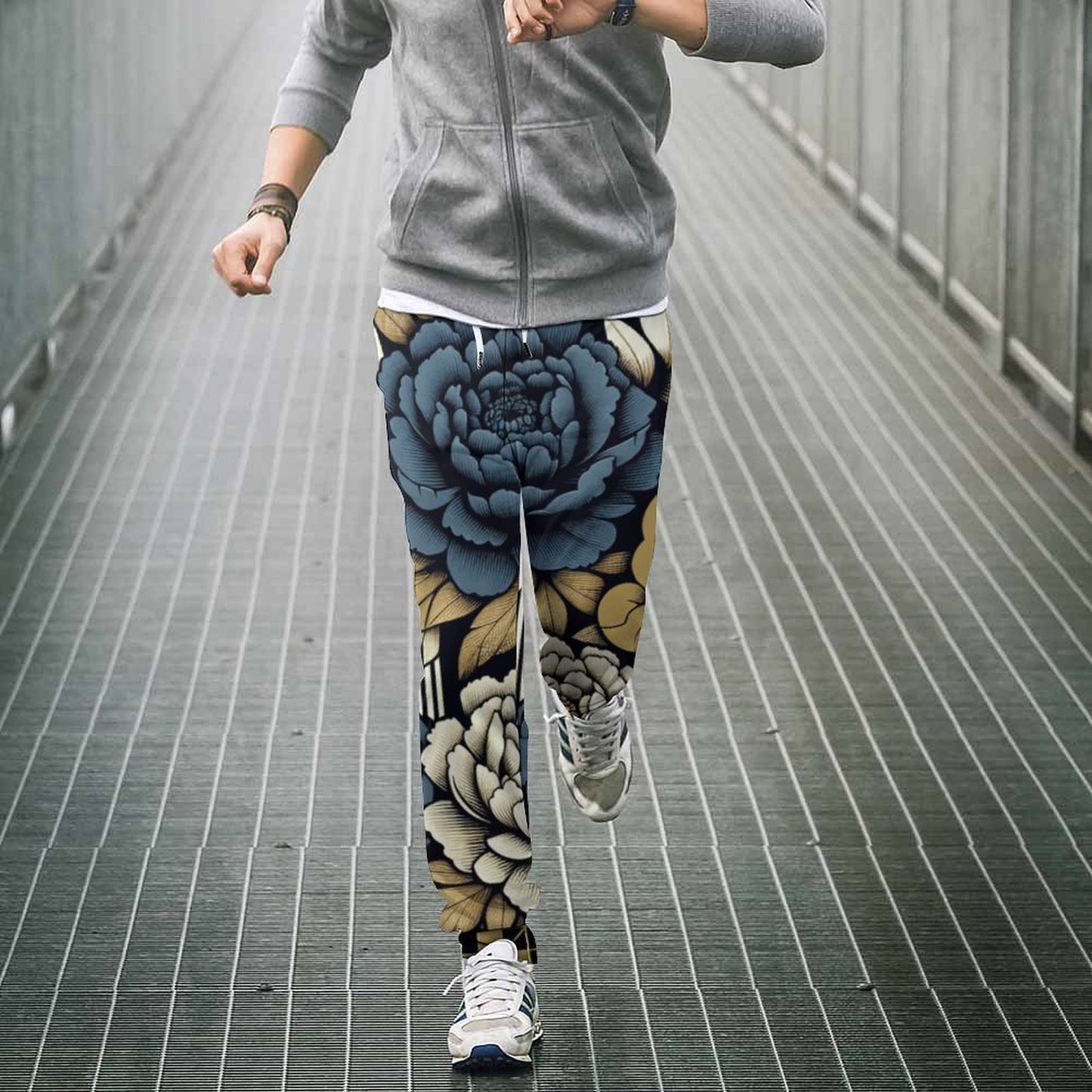 Floral Polyester Sweatpants