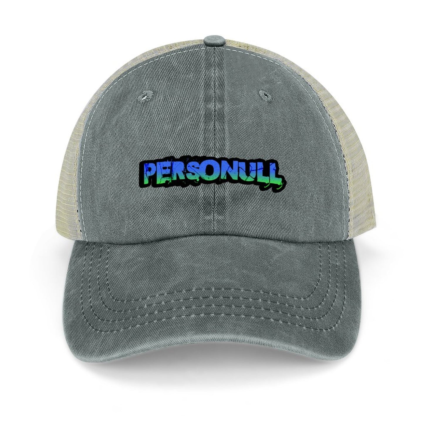Blue and Green Logo Trucker Hat