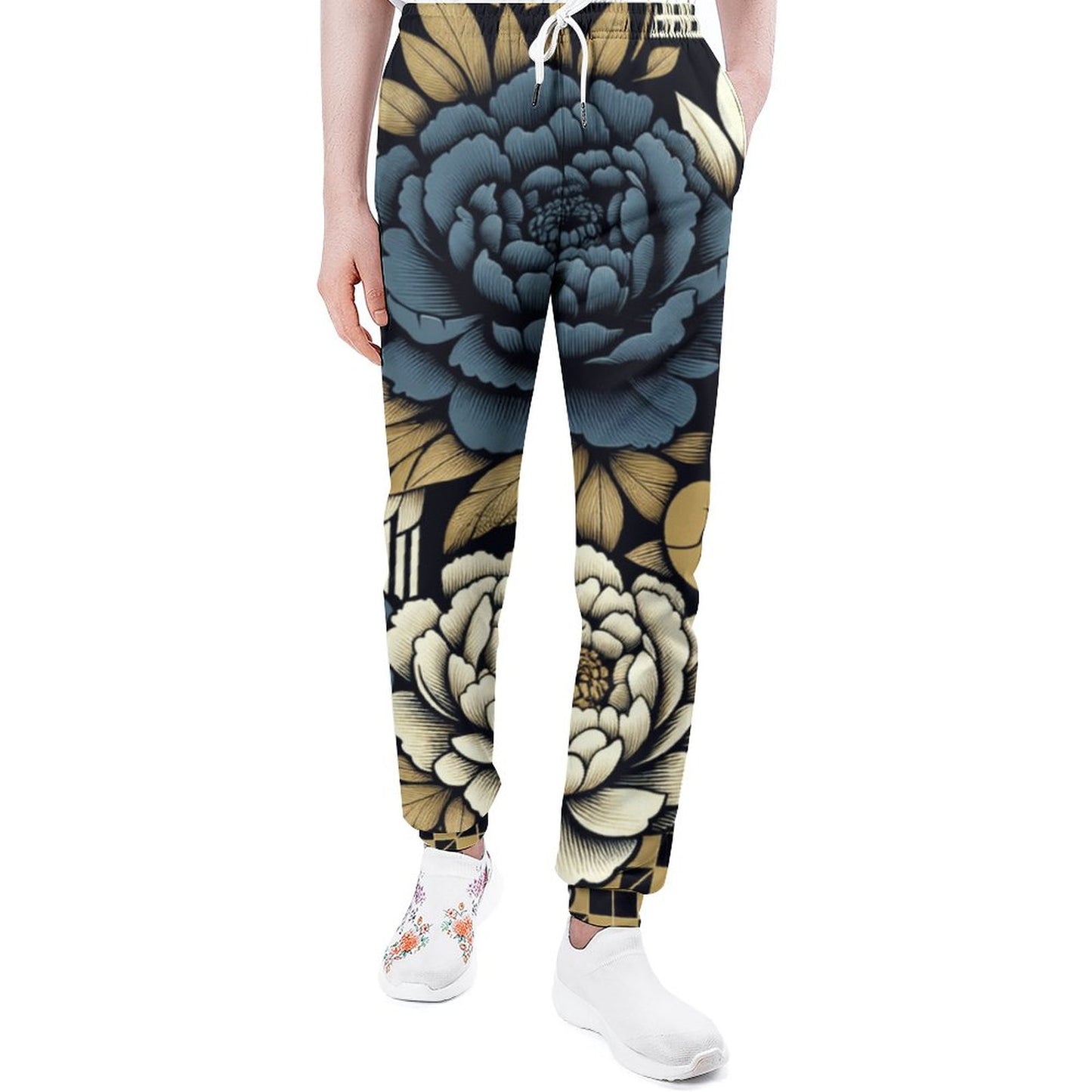 Floral Polyester Sweatpants