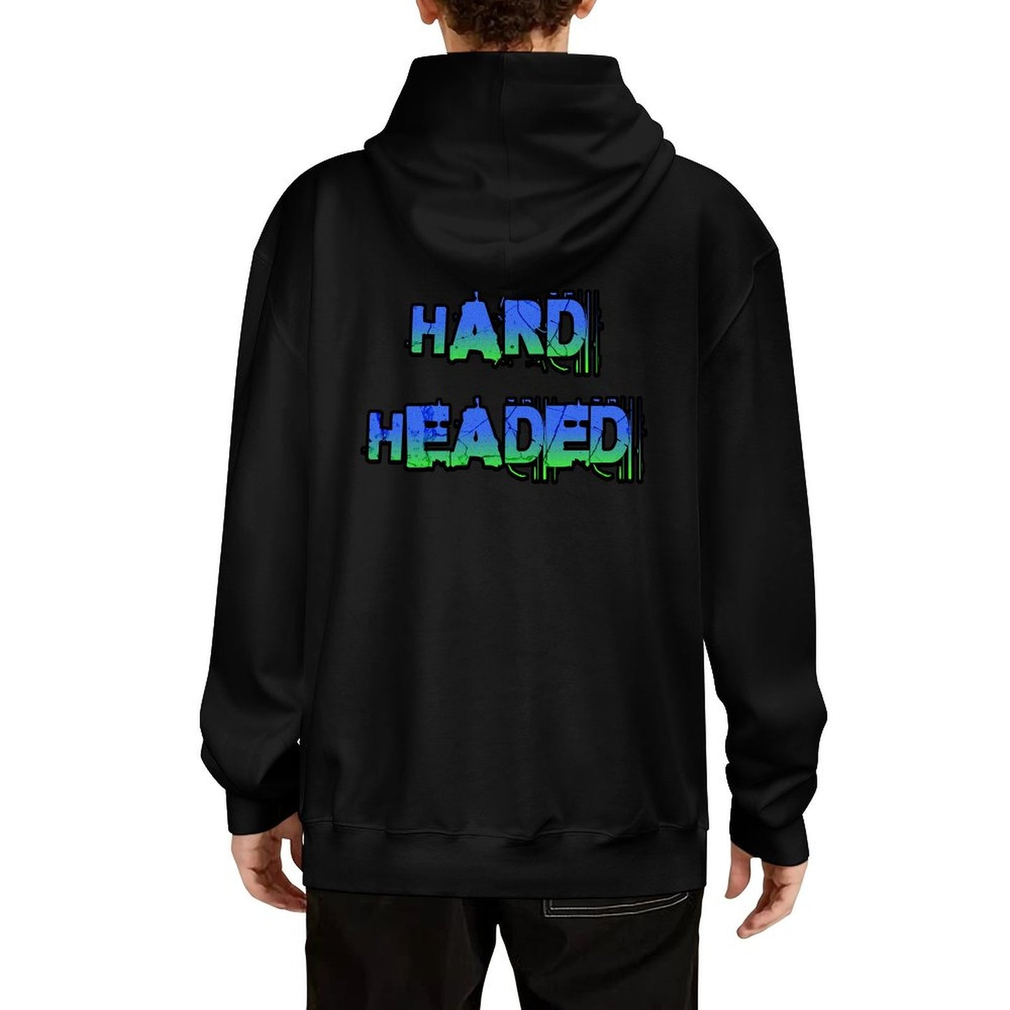 Blue and Green Hard Headed Heavy Hoodie
