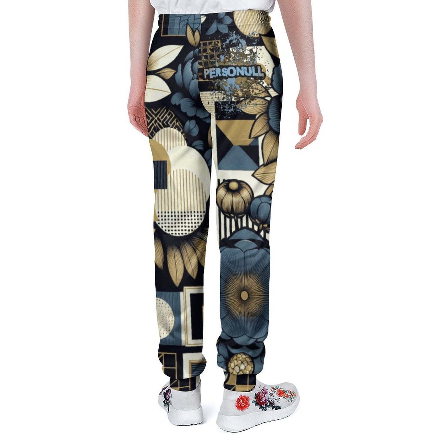 Floral Polyester Sweatpants