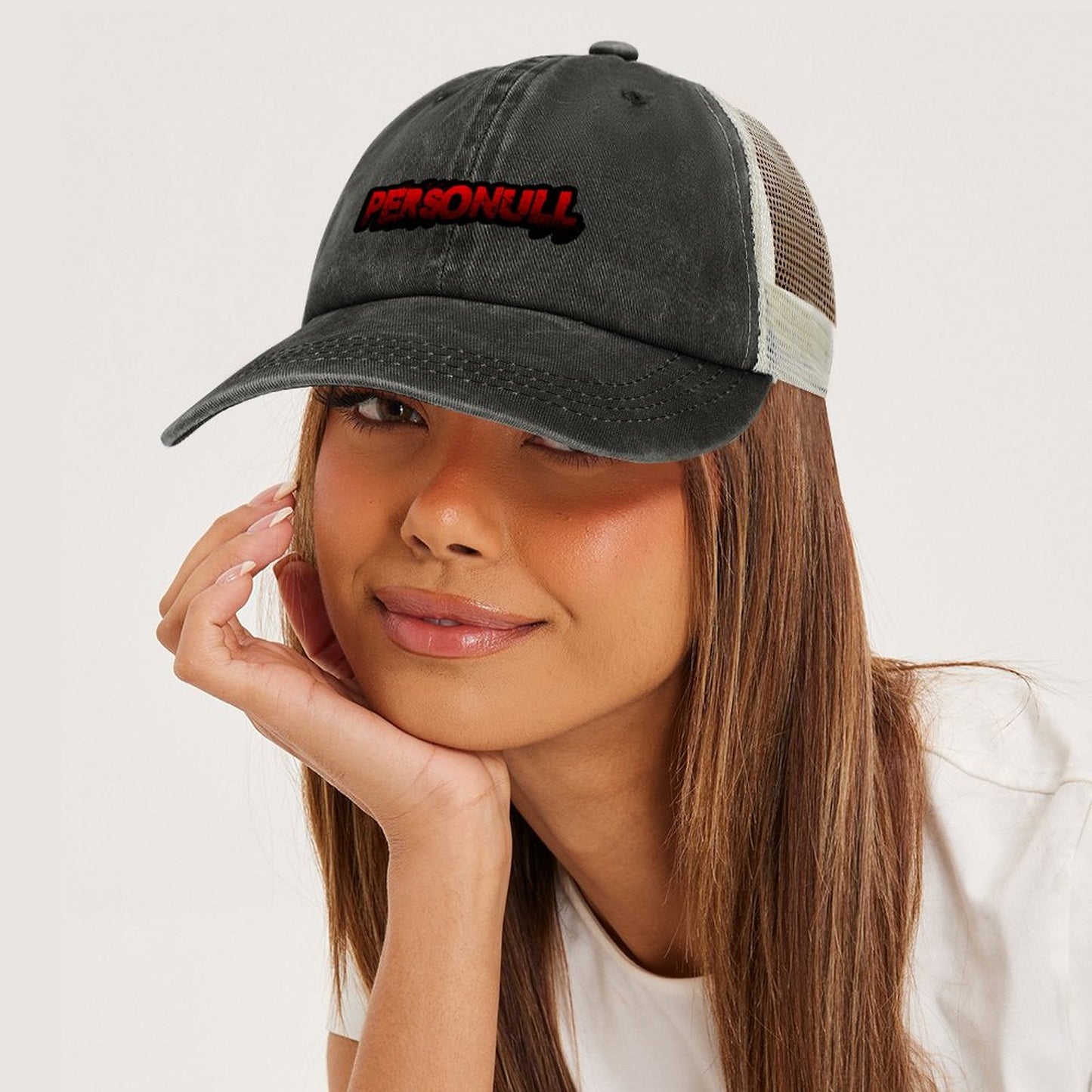 Red Logo Trucker Hat
