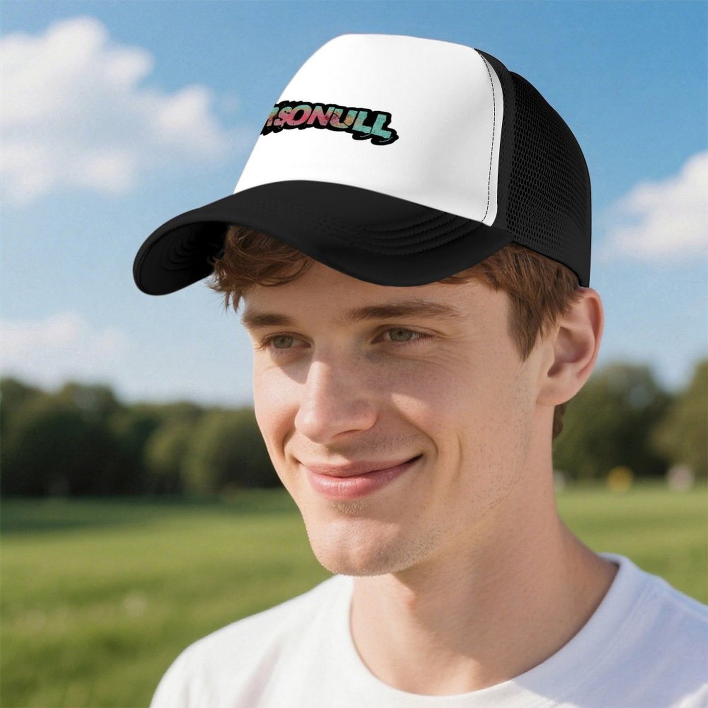 Pink And Teal Logo Hat