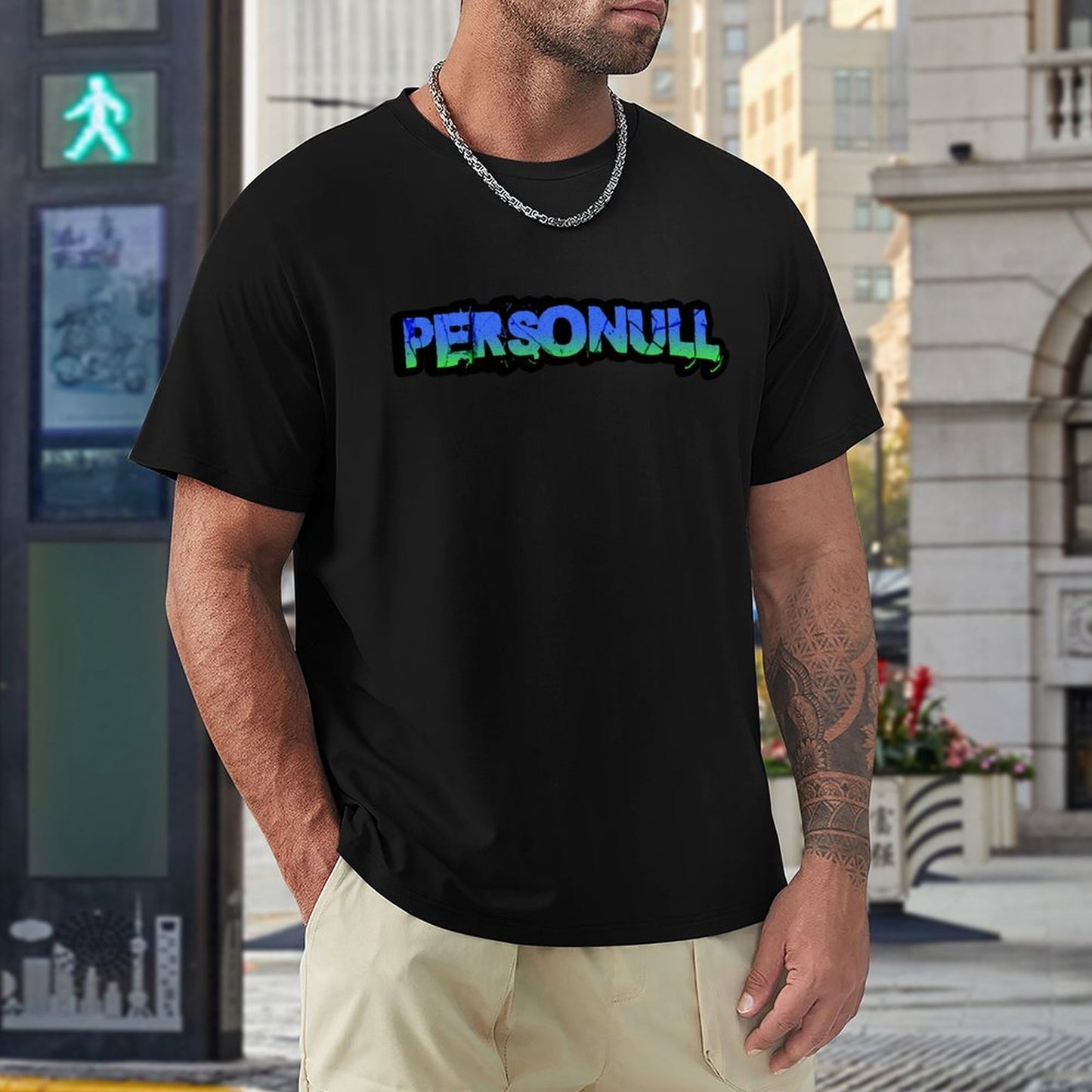 Blue and Green Logo T-Shirt
